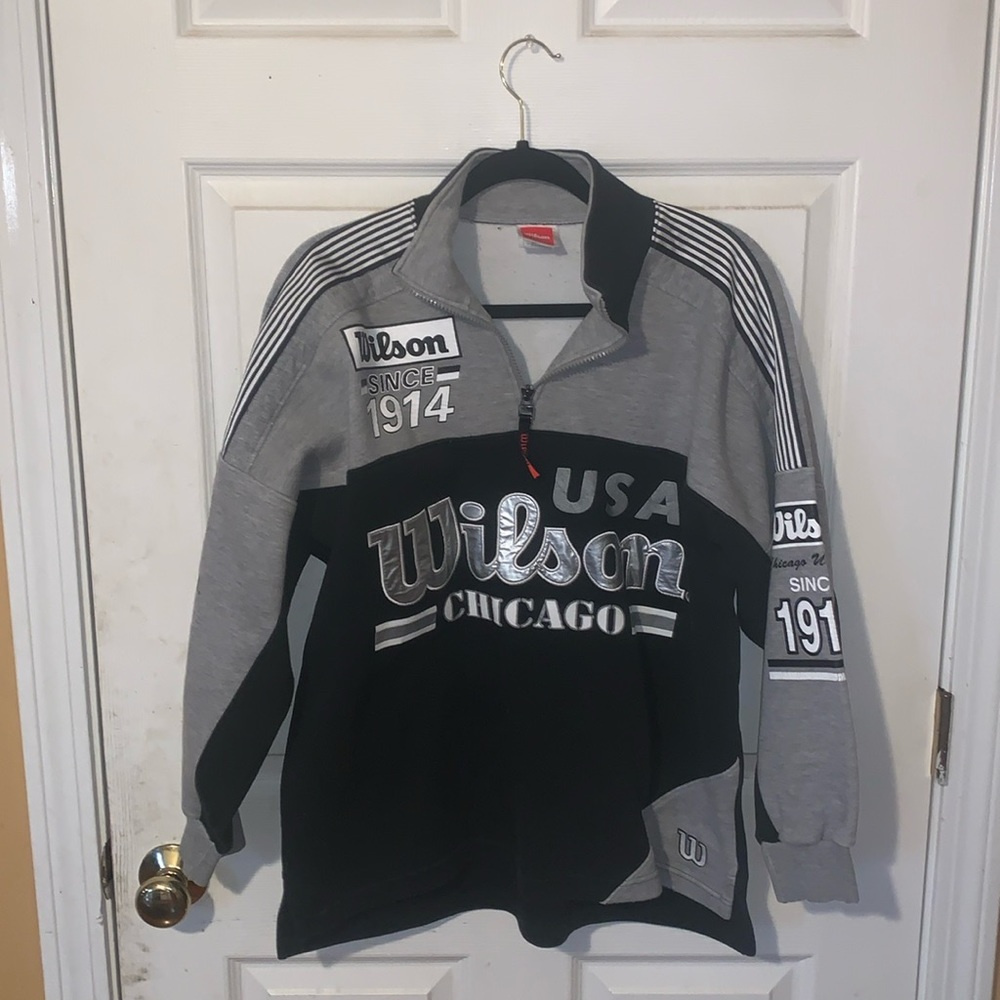 Wilson 3/4 Quarter zip sweatshirt Great Condition Size Small